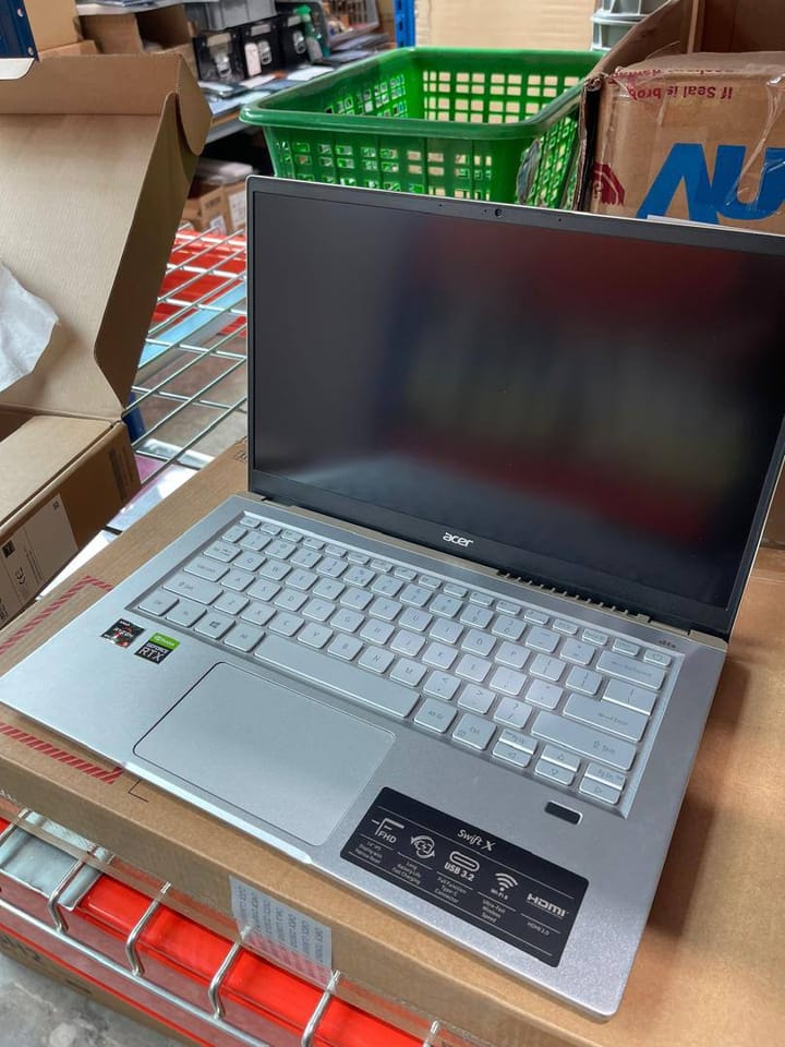 Acer Swift X, stock code FZ47, in our store room