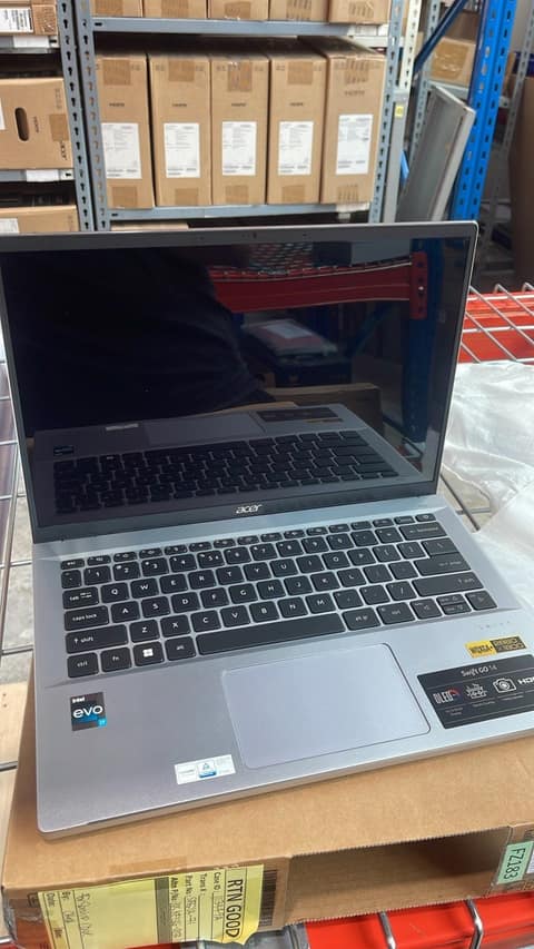 Acer Swift Go 14, stock code FZ183, in our store room